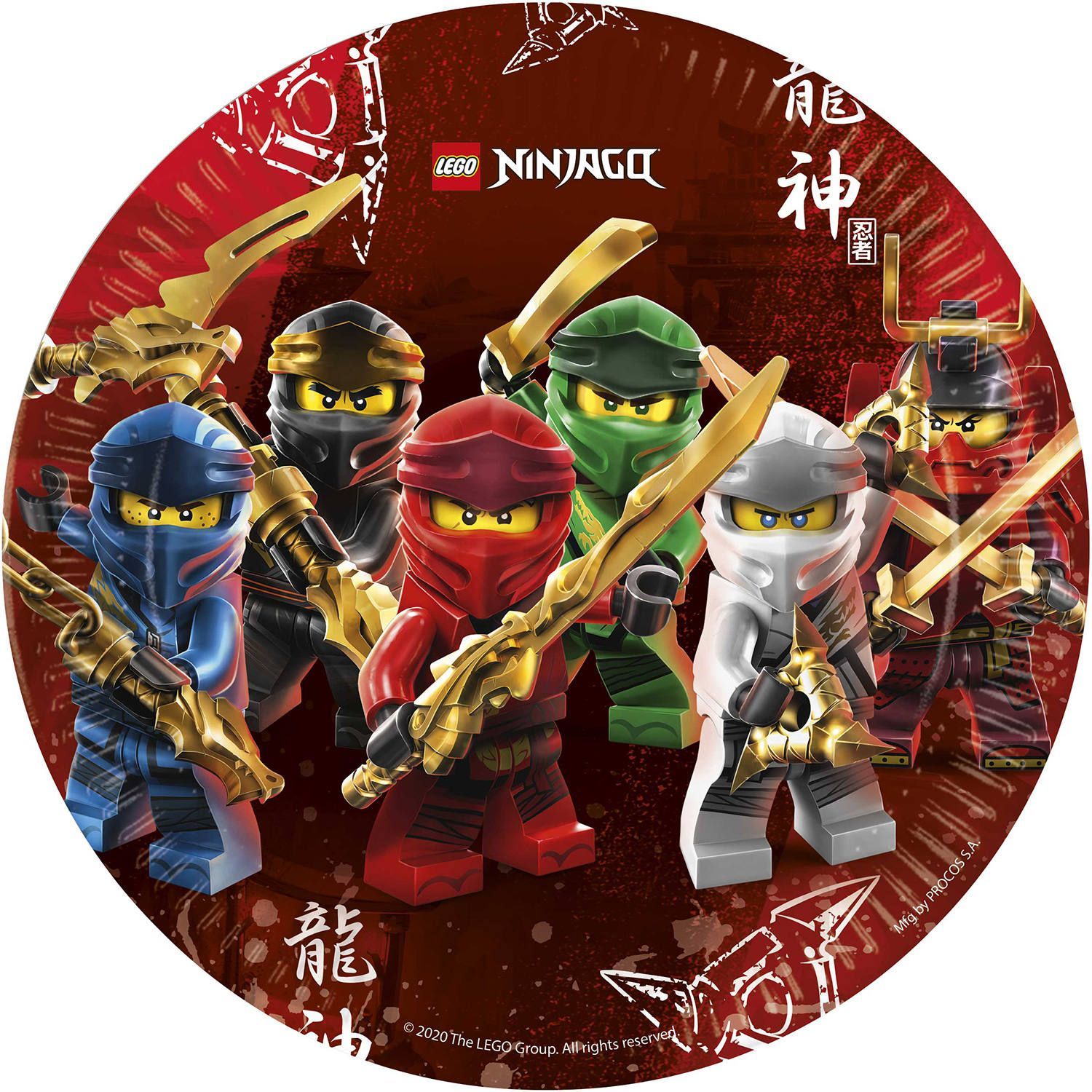 Lego Ninjago met zwaard feestbordjes 8 stuks