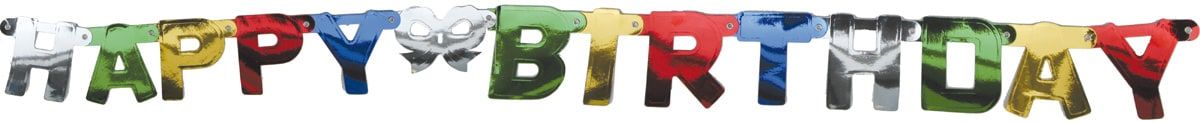 Letterslinger happy birthday feestelijk 1 meter