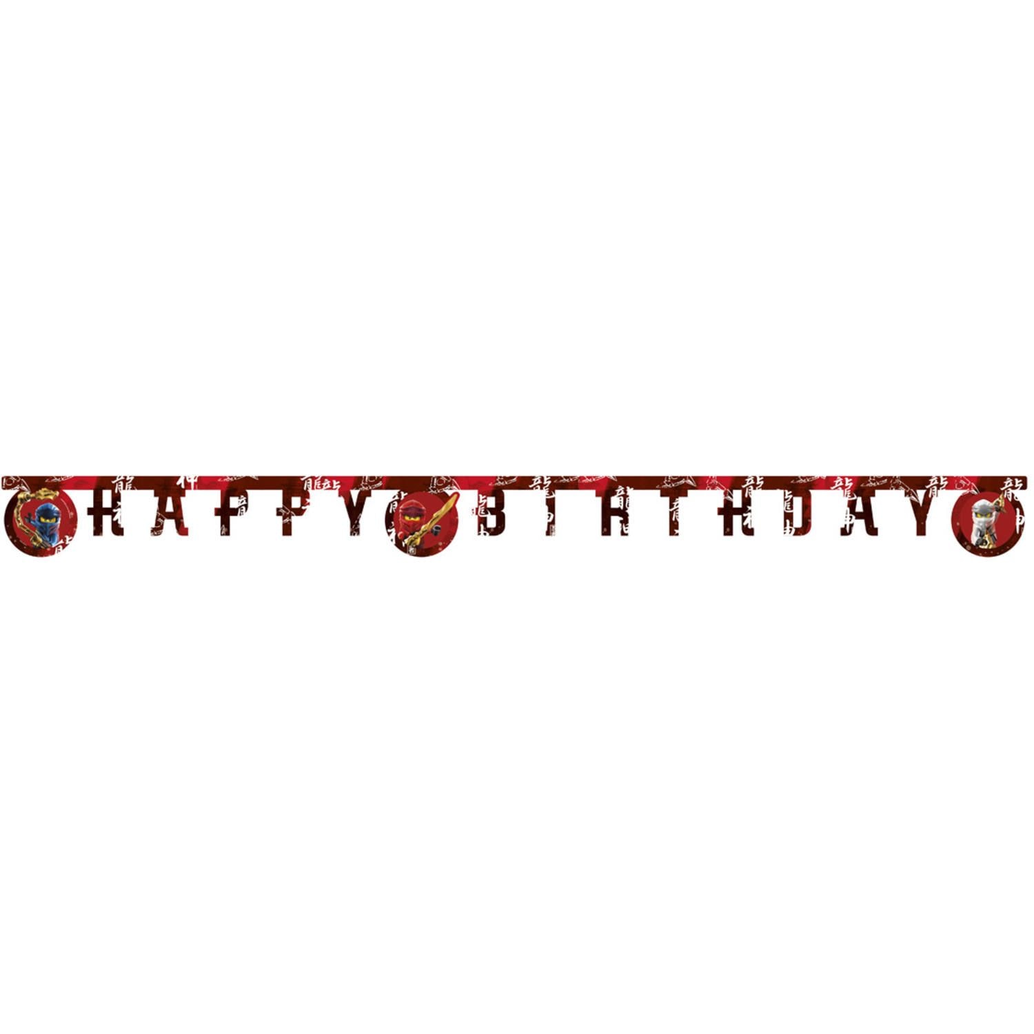 Letterslinger happy birthday lego ninjago kinderfeestje