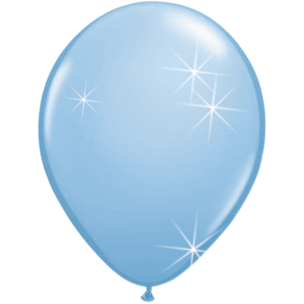Lichtblauwe basic ballonnen 100 stuks