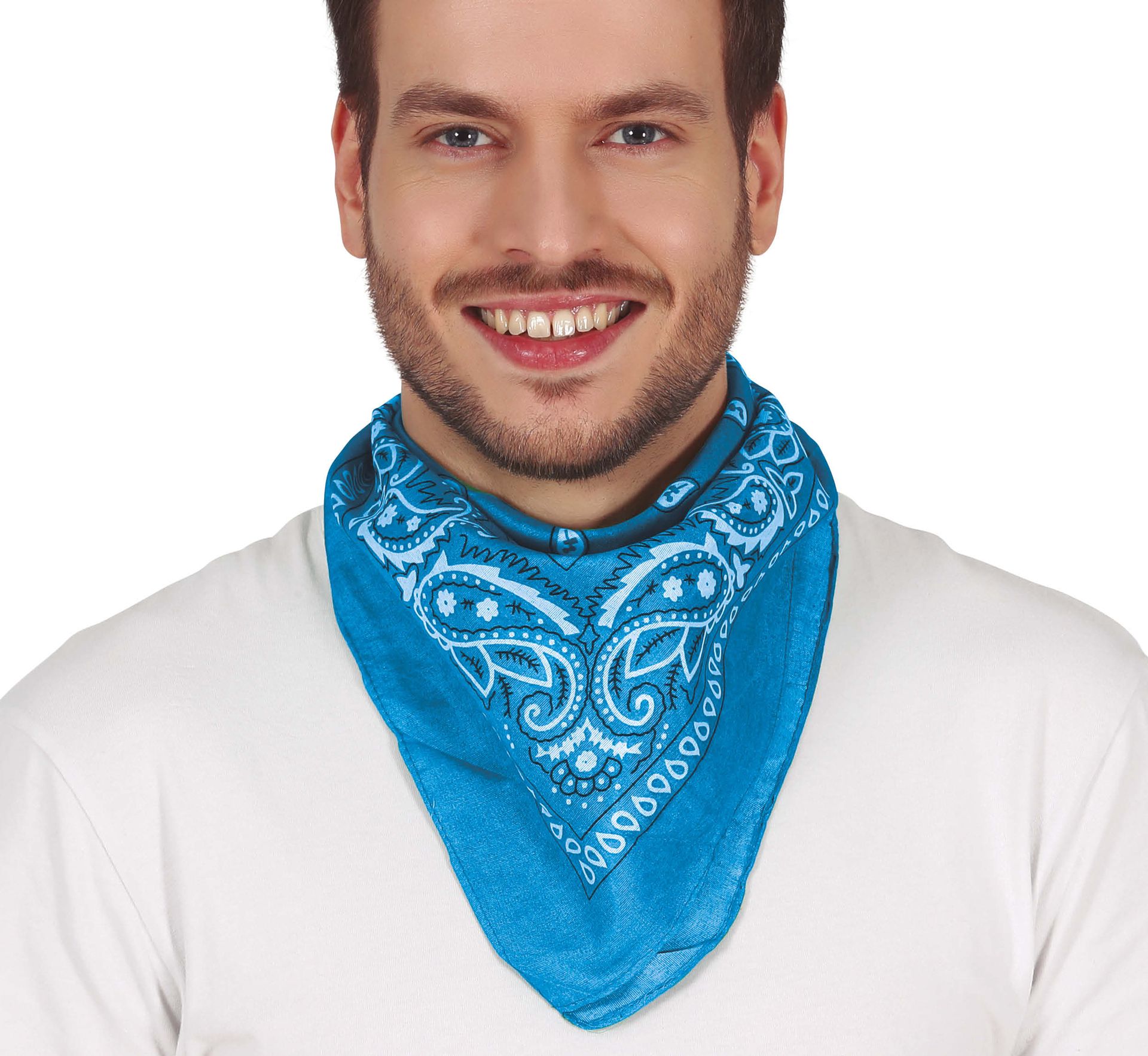 Lichtblauwe Biker Bandana