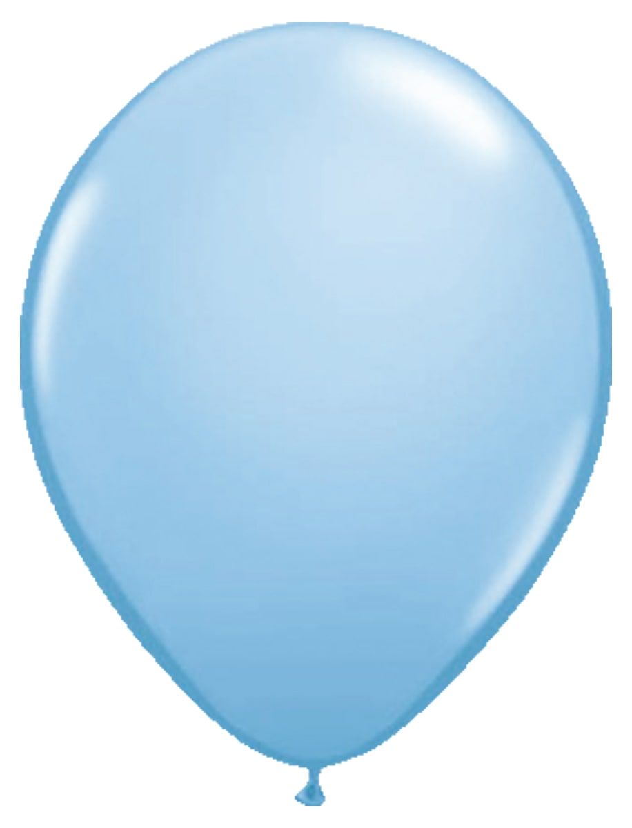 Lichtblauwe metallic ballonnen 10 stuks