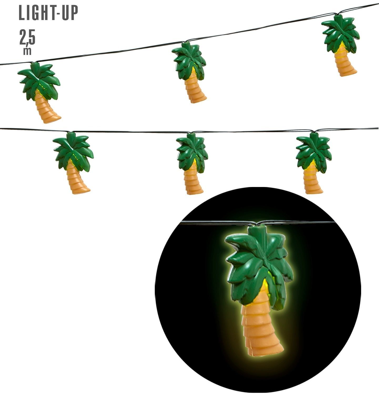 Lichtgevende palm boom slinger