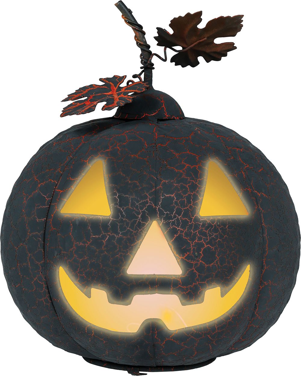 Lichtgevende Zwarte Halloween Pompoen