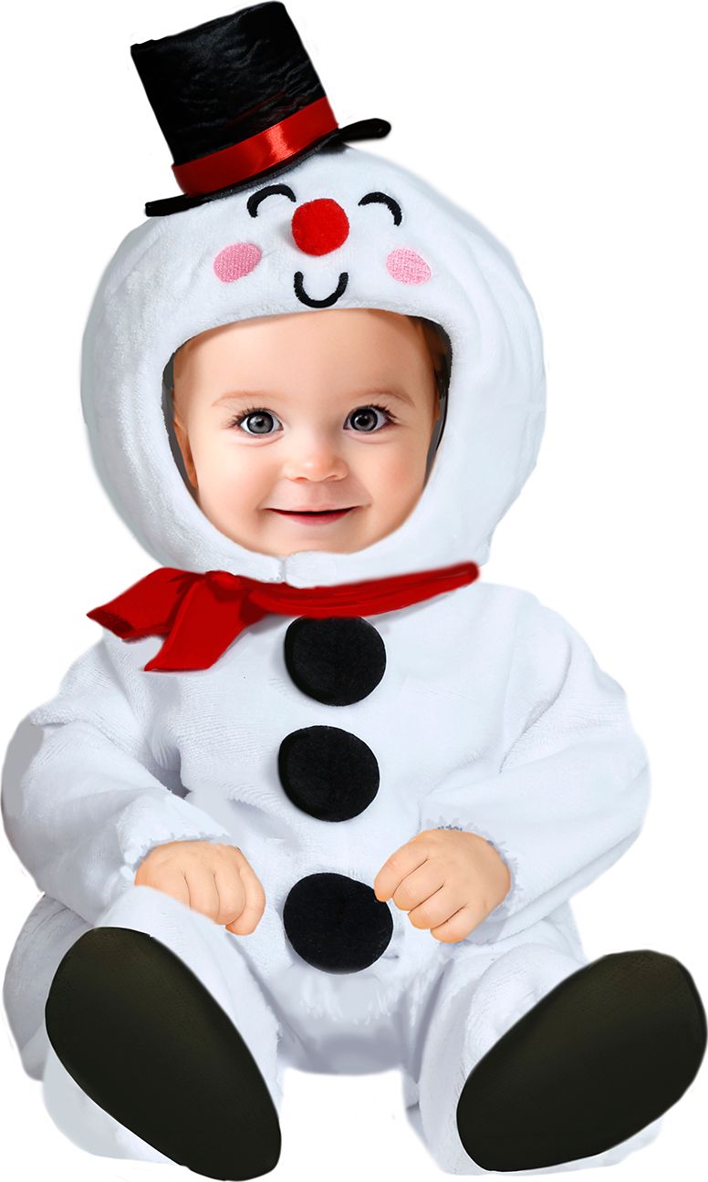 Lief sneeuwpop kostuum baby
