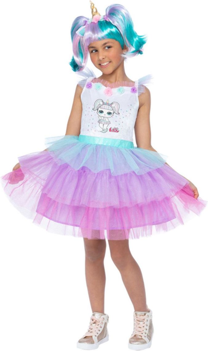 L.O.L Surprise! Deluxe Unicorn Kostuum Meisjes Wit