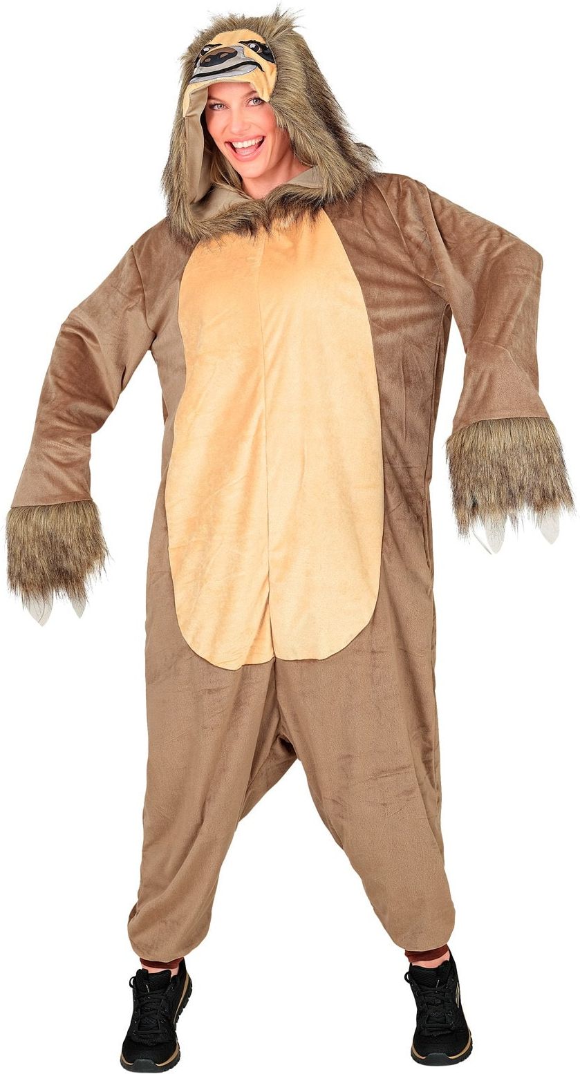 Luiaard Onesie Bruin Volwassenen