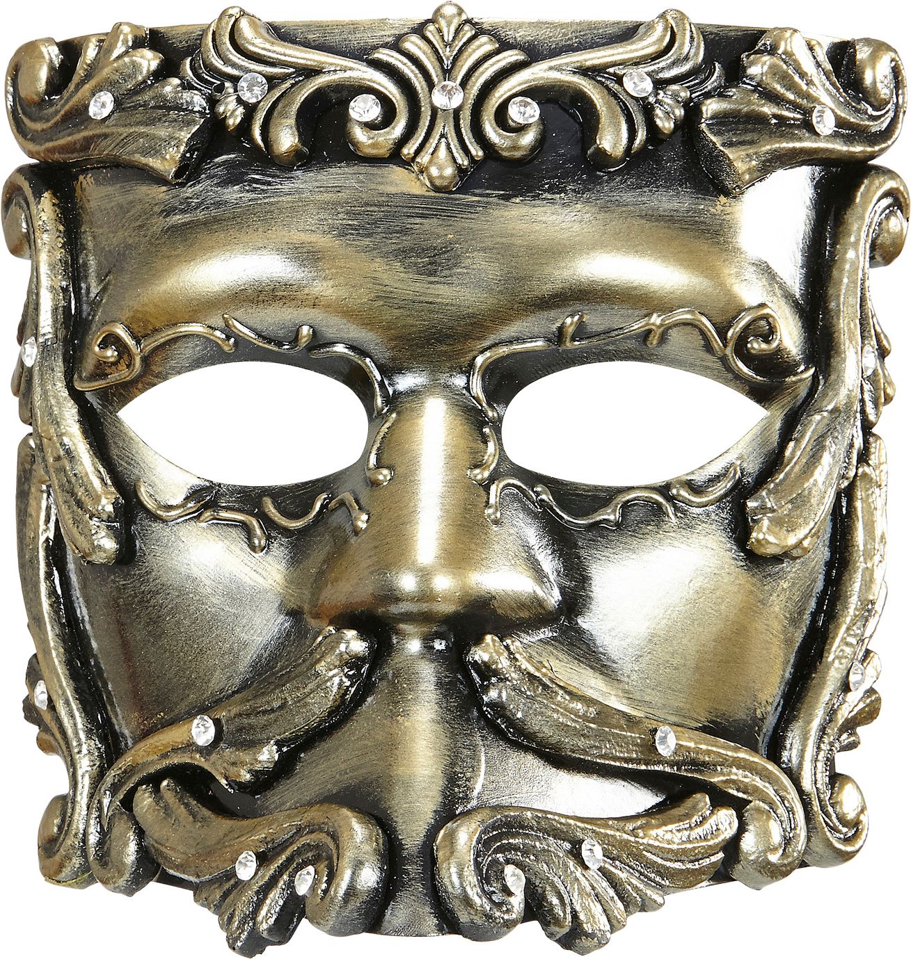 Luxe barok oogmasker brons