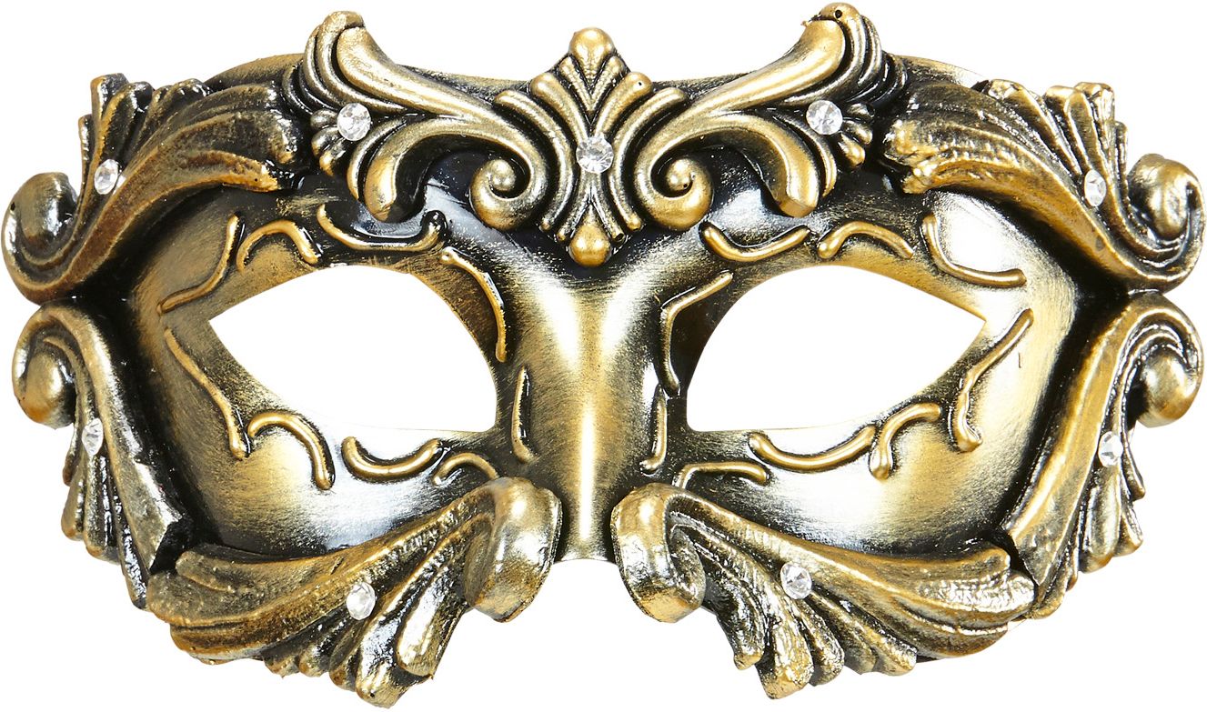 Luxe barones oogmasker brons