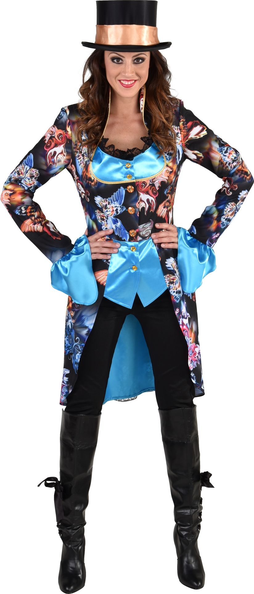 Luxe carnavalsjas vrouwen vlinders