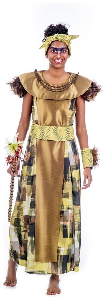 Luxe goud Afrikaans kostuum