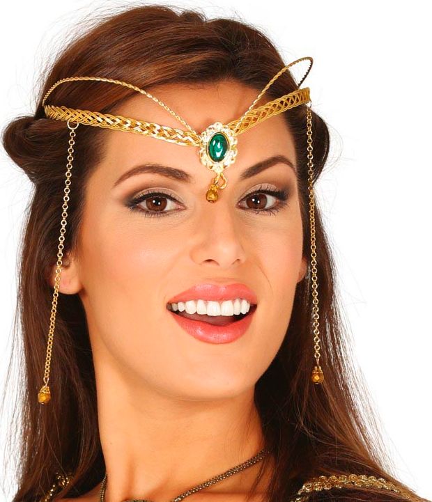 Bij wet vernieuwen Schaduw Luxe gouden tiara middeleeuwen | Feestkleding.nl