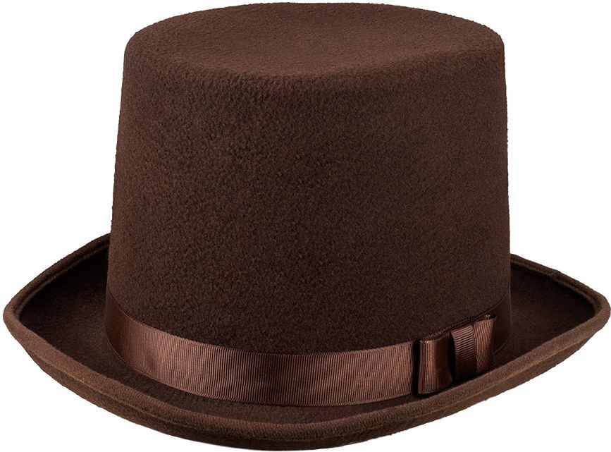 Luxe hoge hoed byron bruin