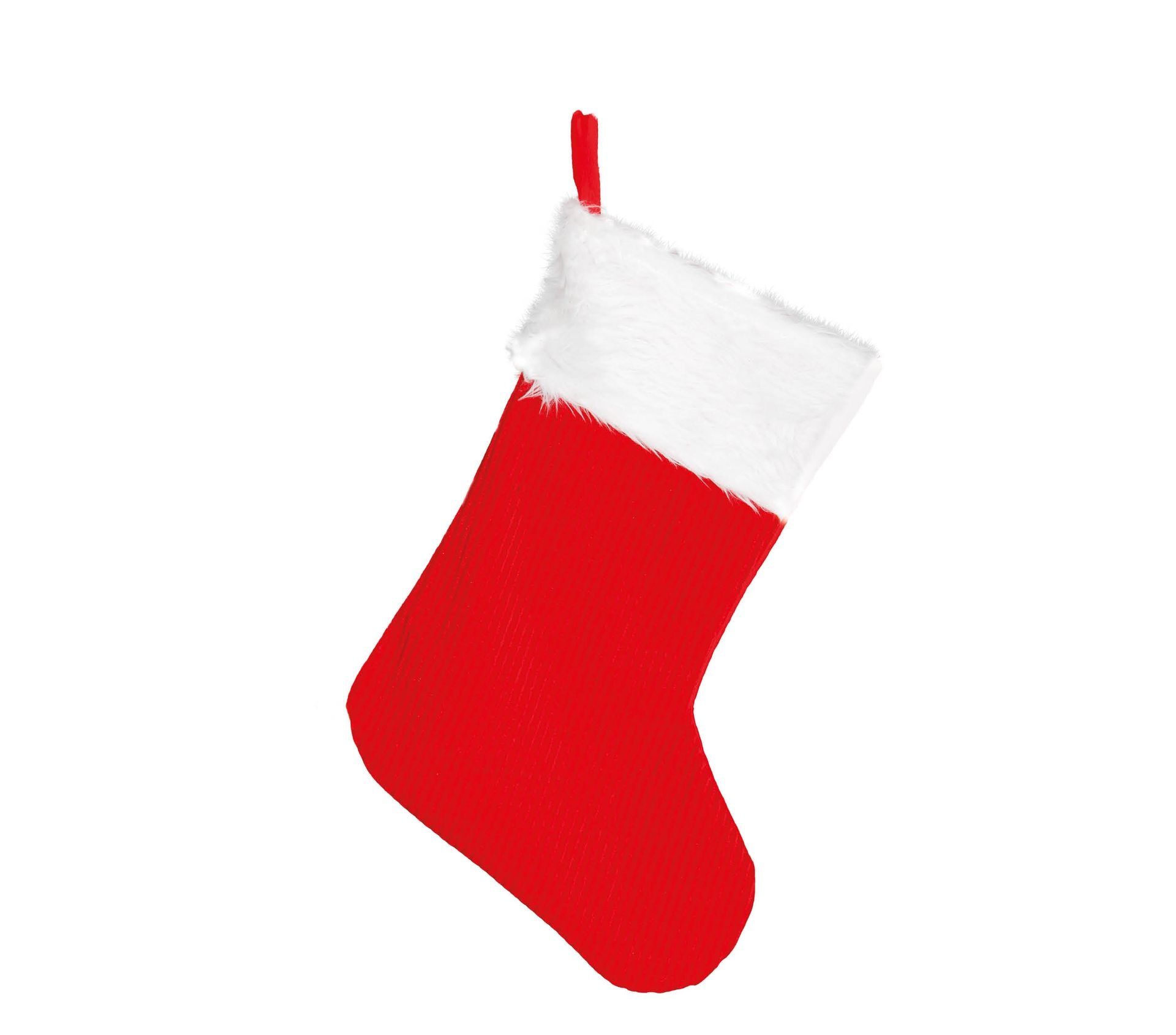 Luxe kerstmis cadeau sok rood 45cm