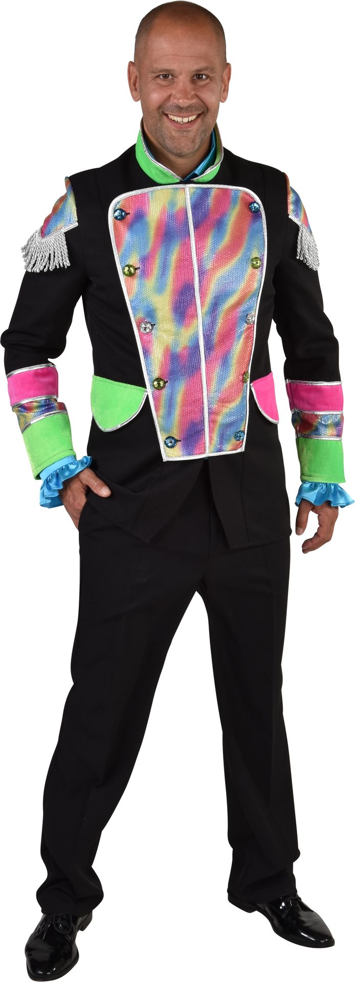 Luxe Mantel Carnaval Regenboog