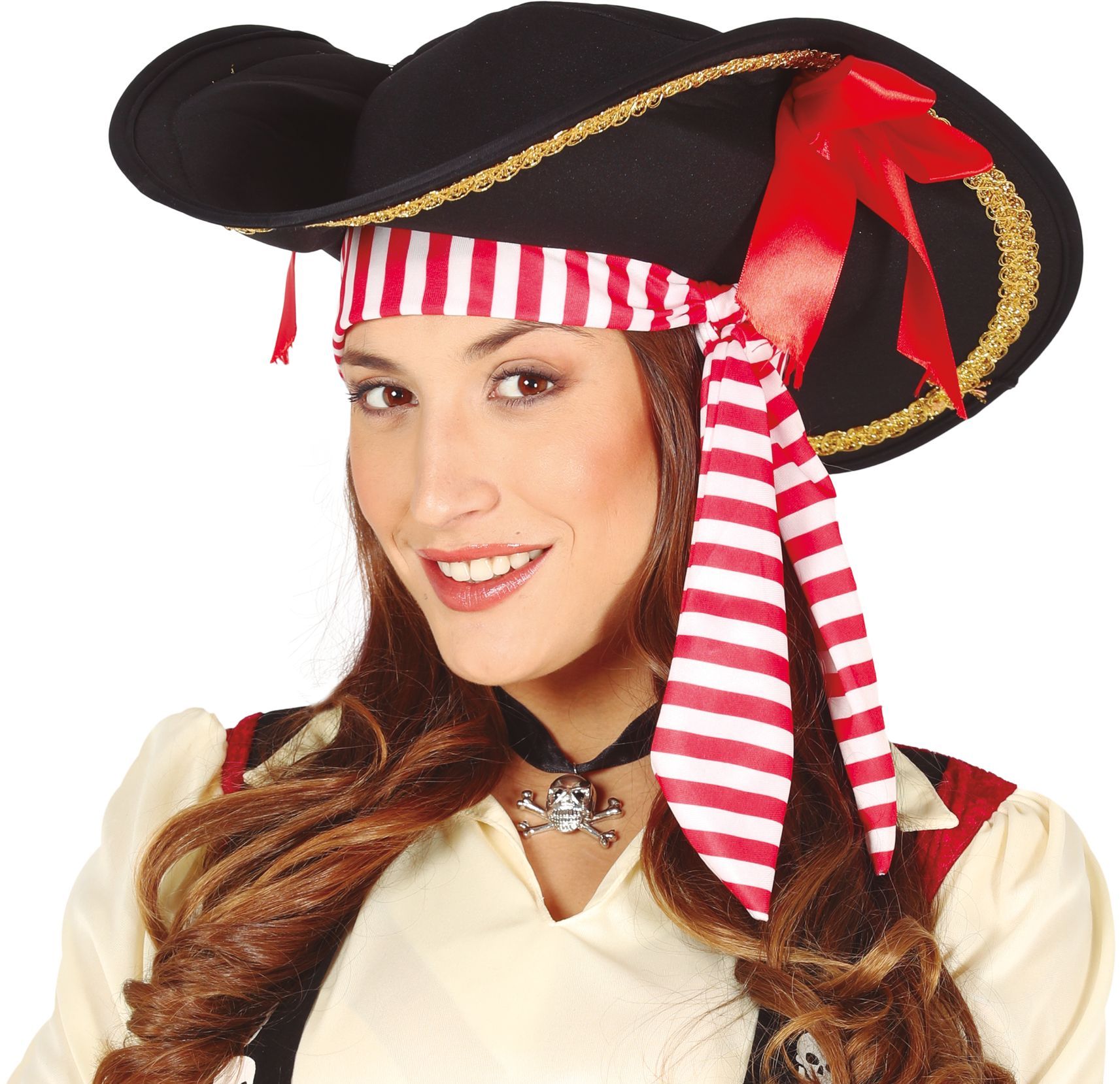 Luxe piratenhoed met hoofdband