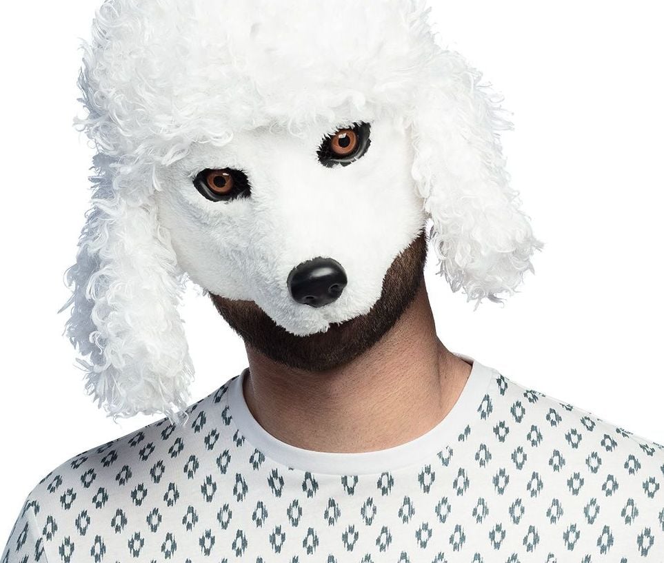 Luxe Pluchen Poedel Halfmasker