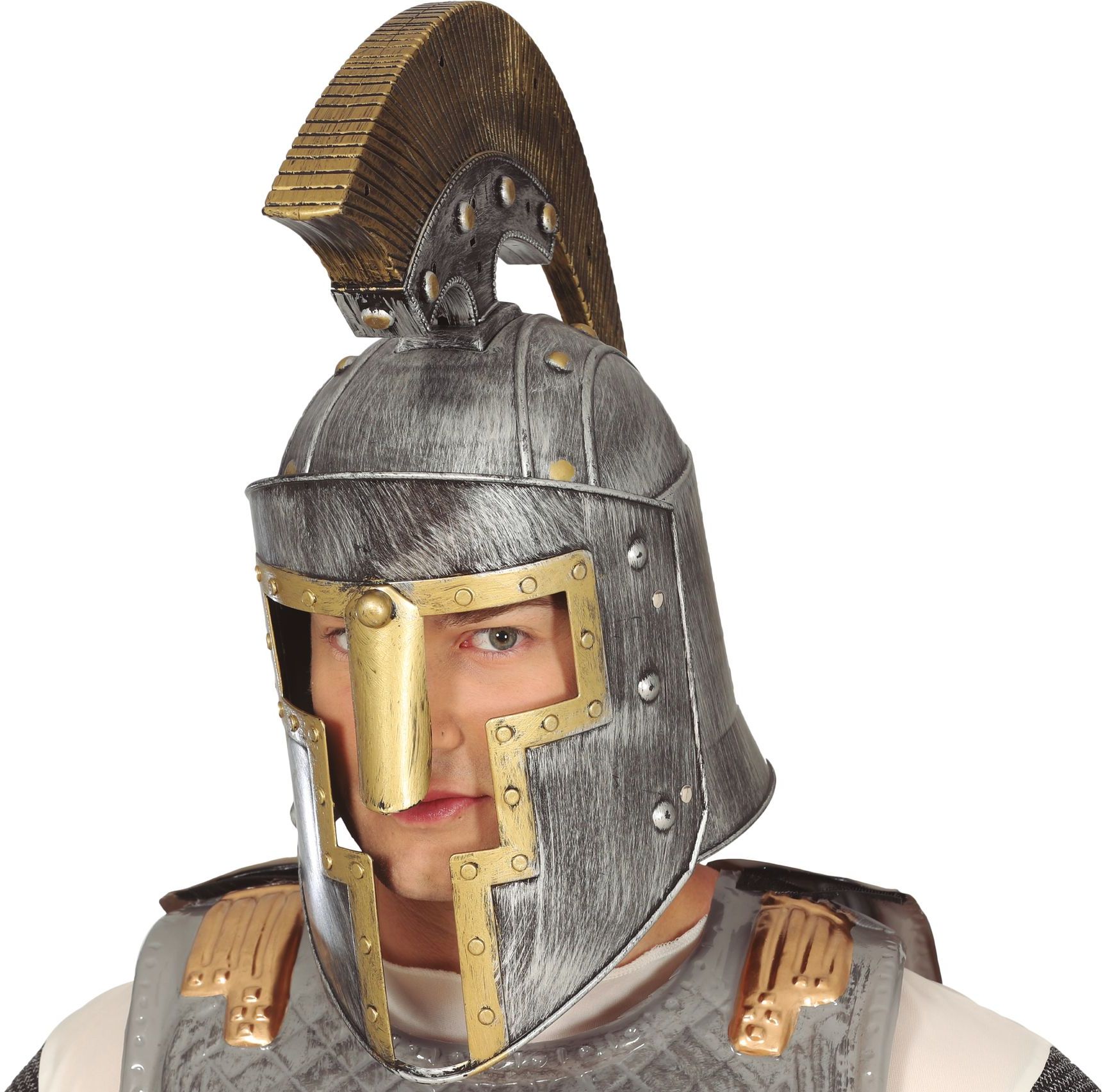 Luxe romeinse helm grijs