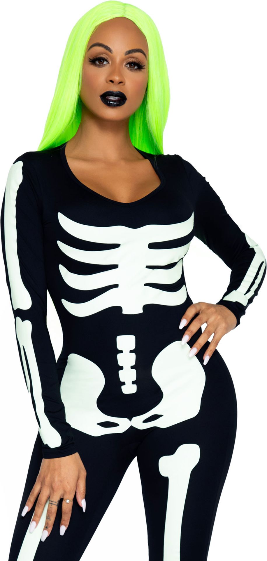 Luxe skelet kostuum