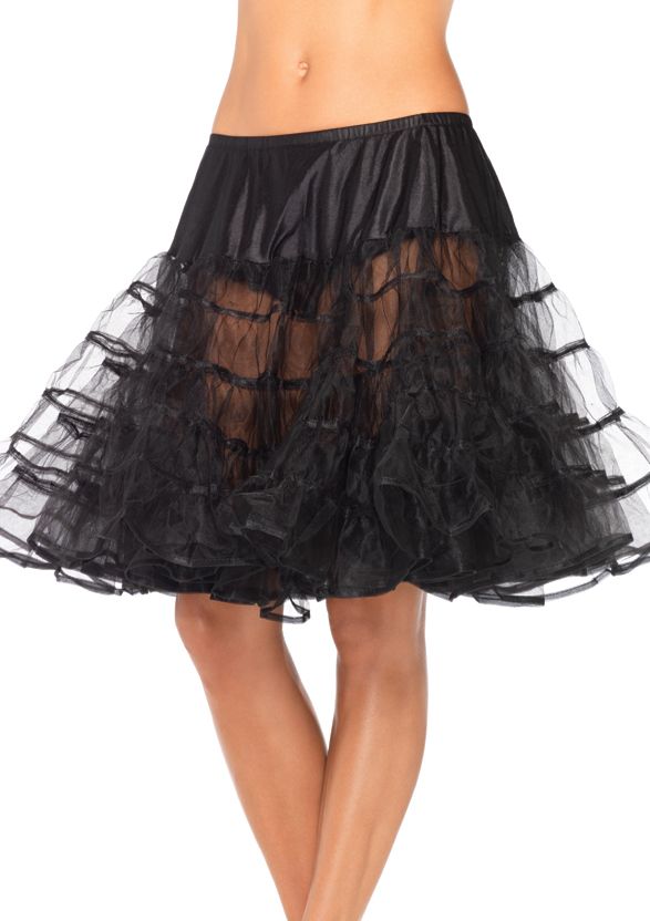 Luxe zwarte petticoat