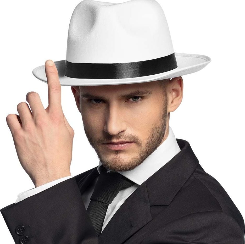 Maffia fedora wit