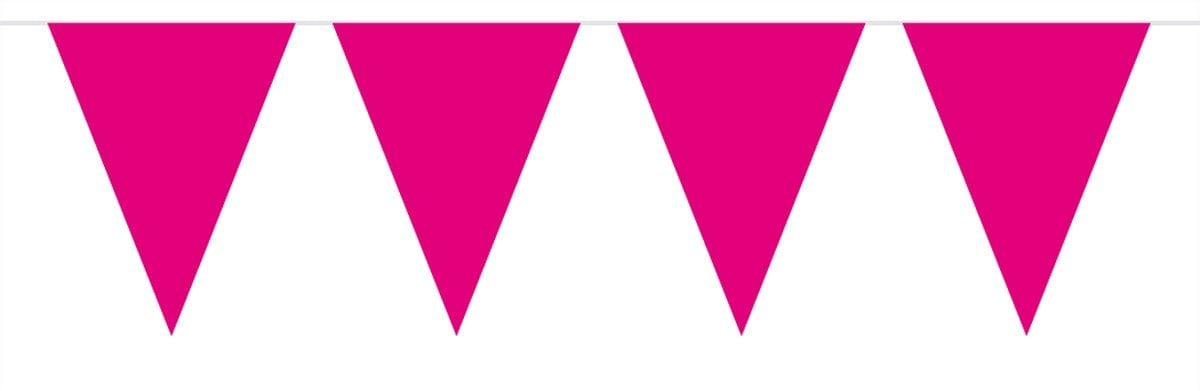 Magenta mini vlaggenlijn 3 meter