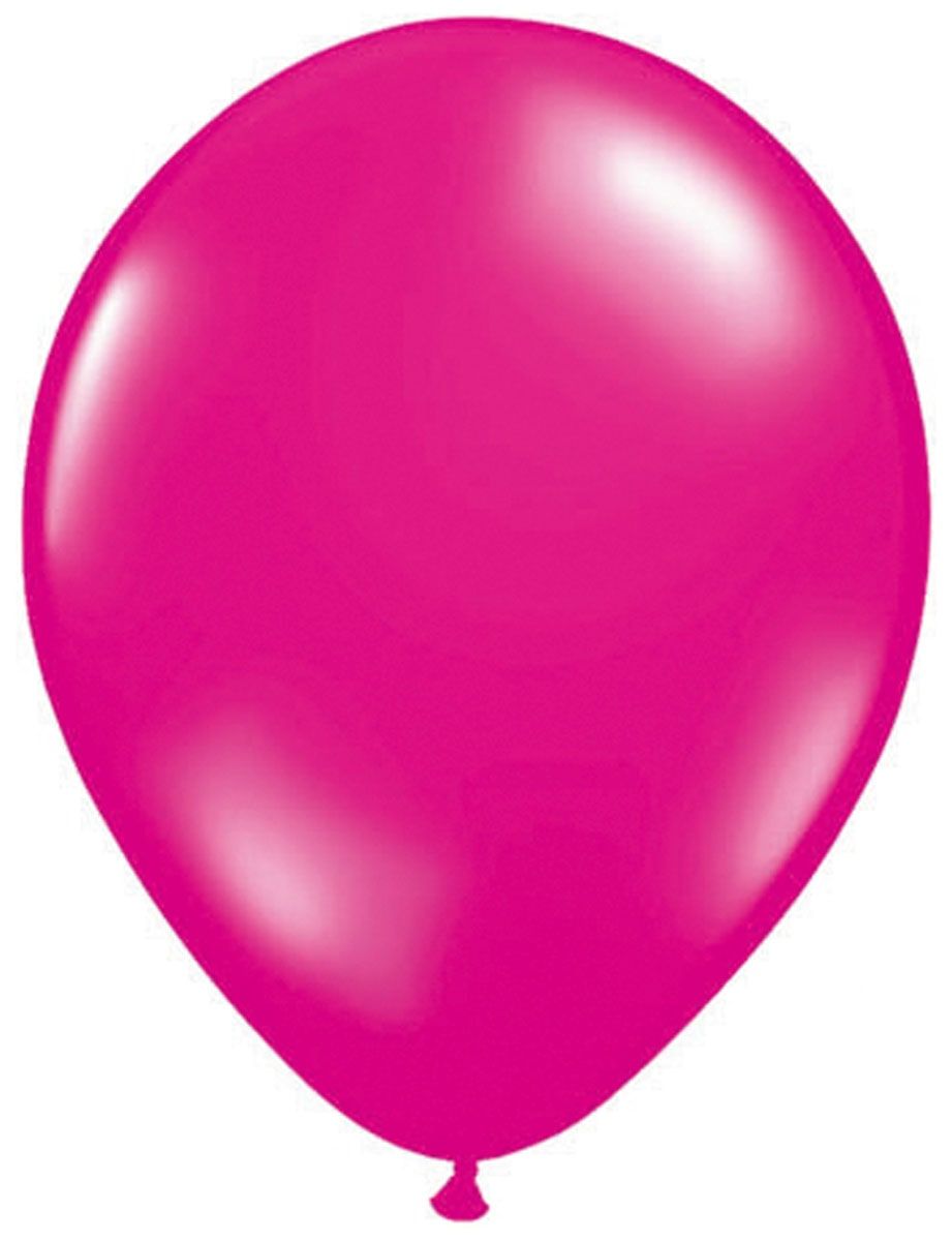Magenta roze basic ballonnen 10 stuks