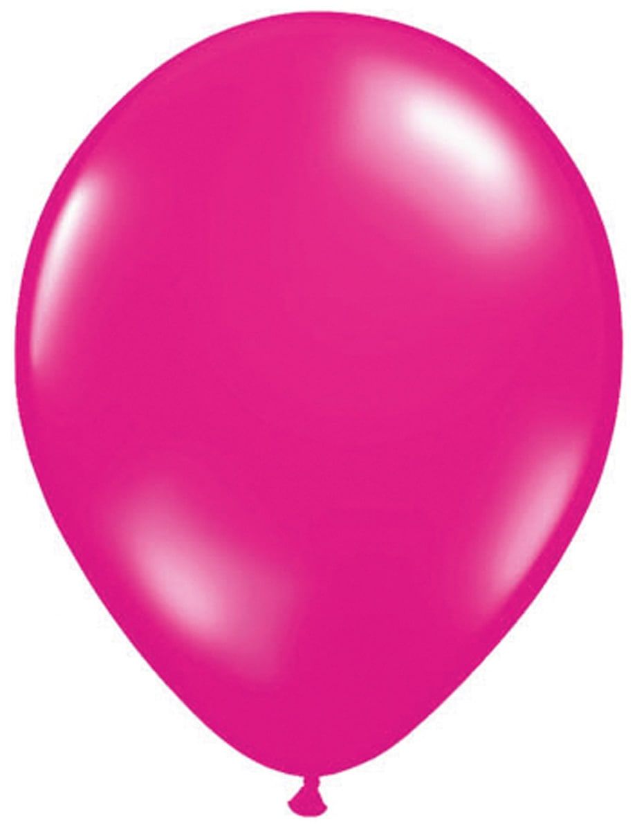 Magenta roze metallic ballonnen 10 stuks