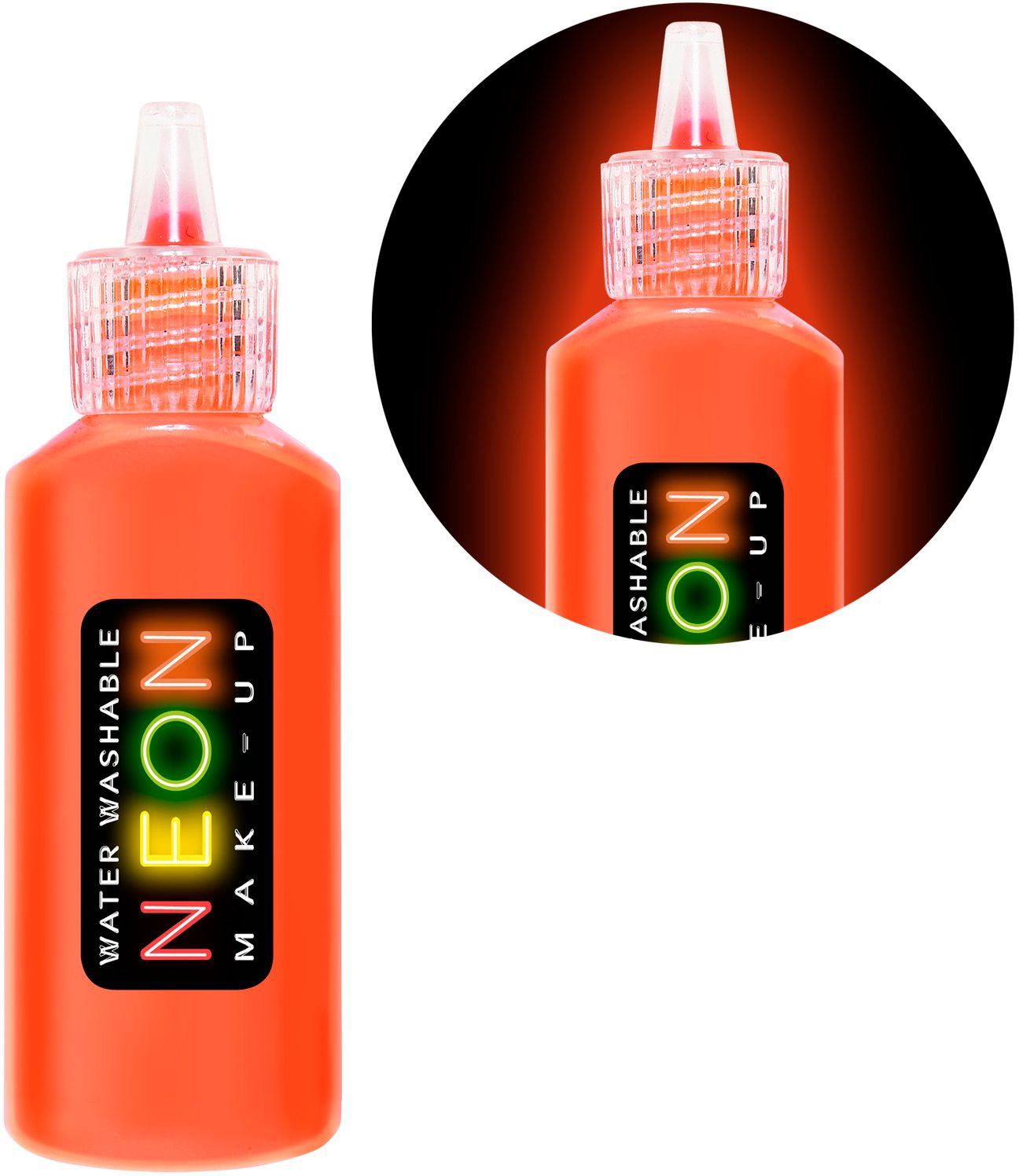 Make-up flesje neon oranje