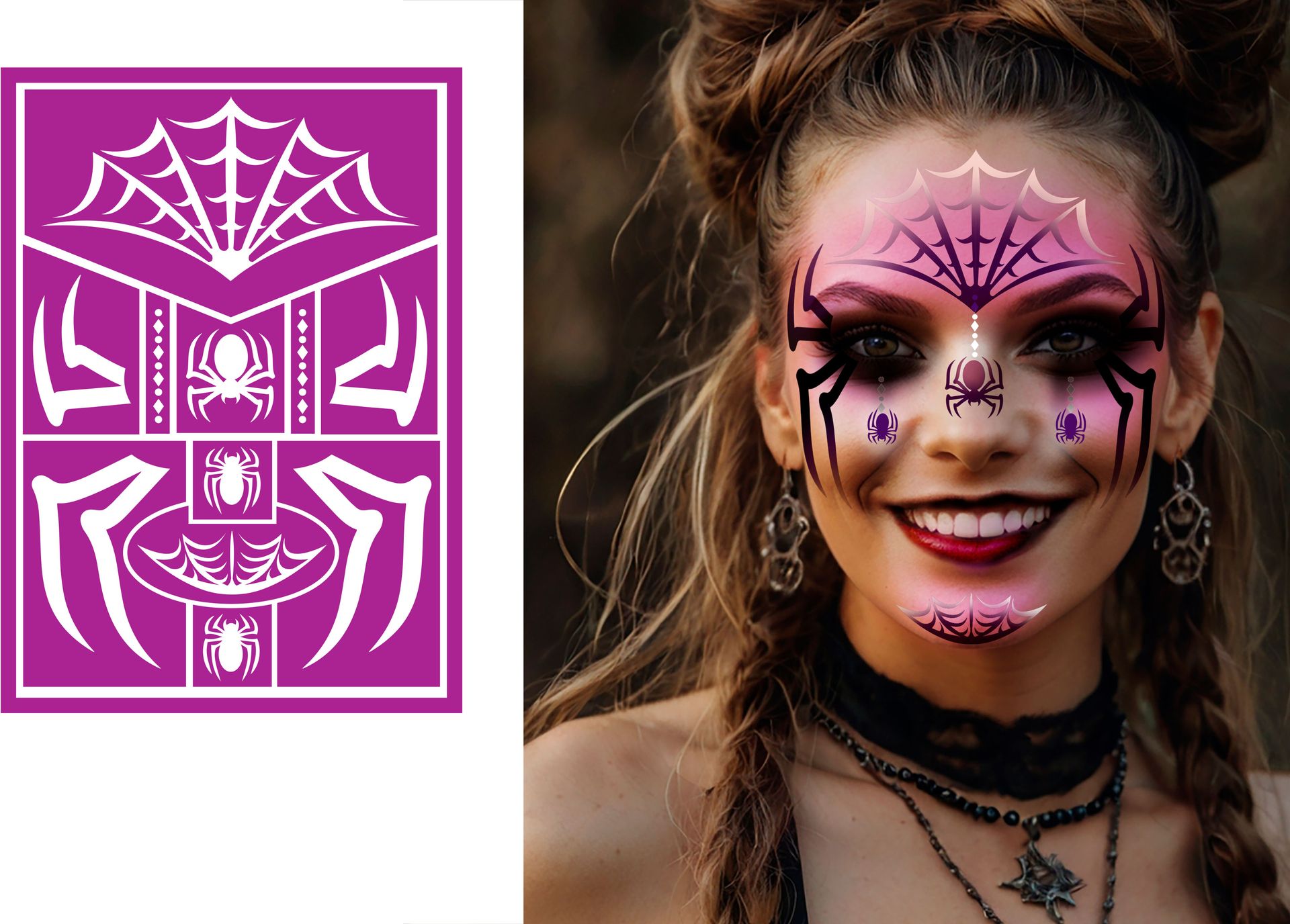 Make-up Sjabloon Magische Spin