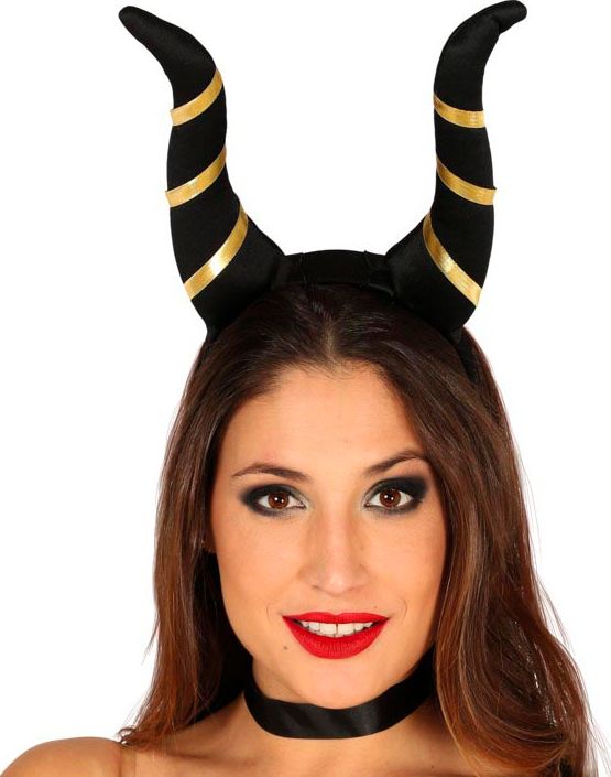 Maleficent haarband met hoorns