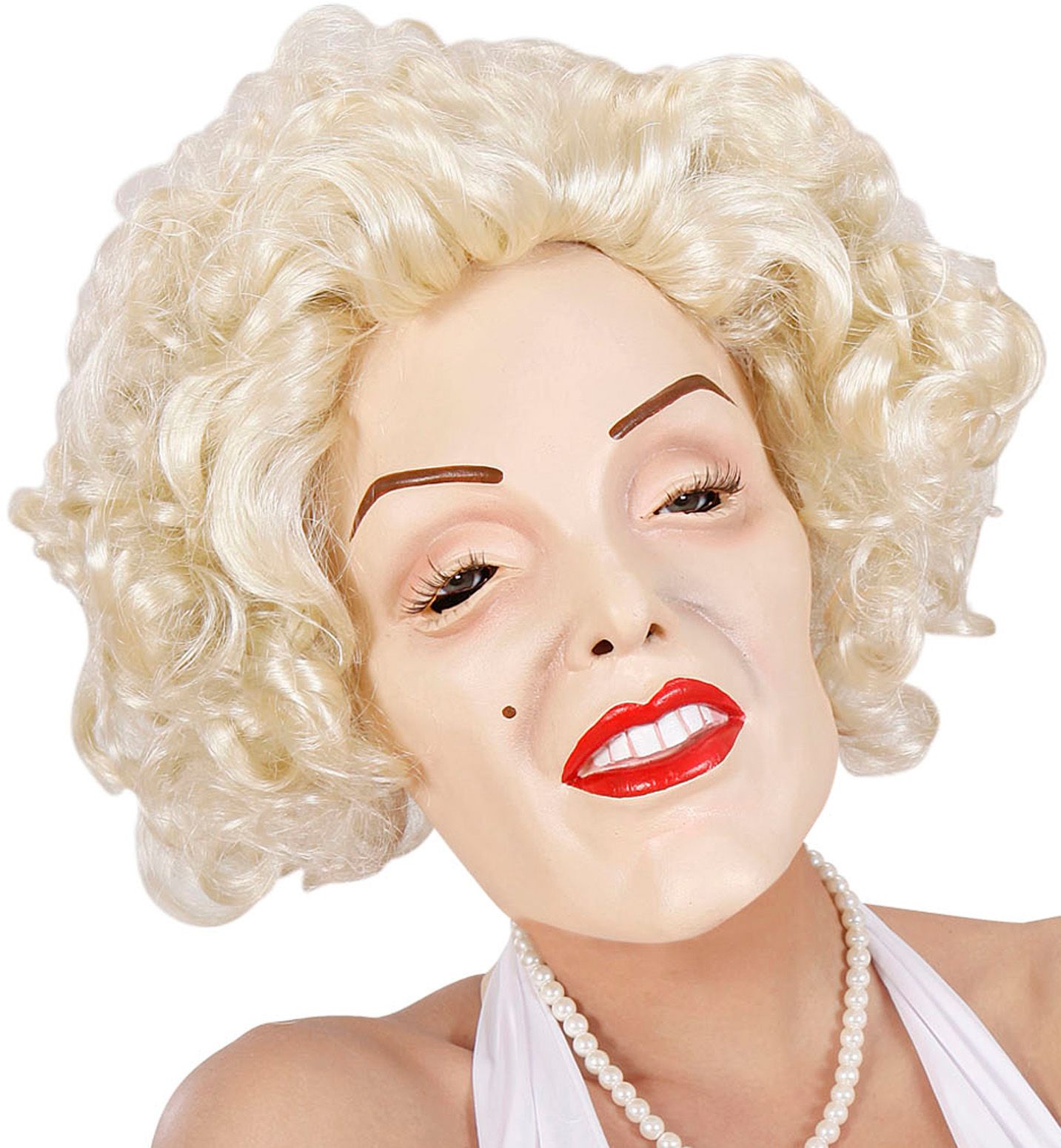 Marilyn Monroe masker met pruik