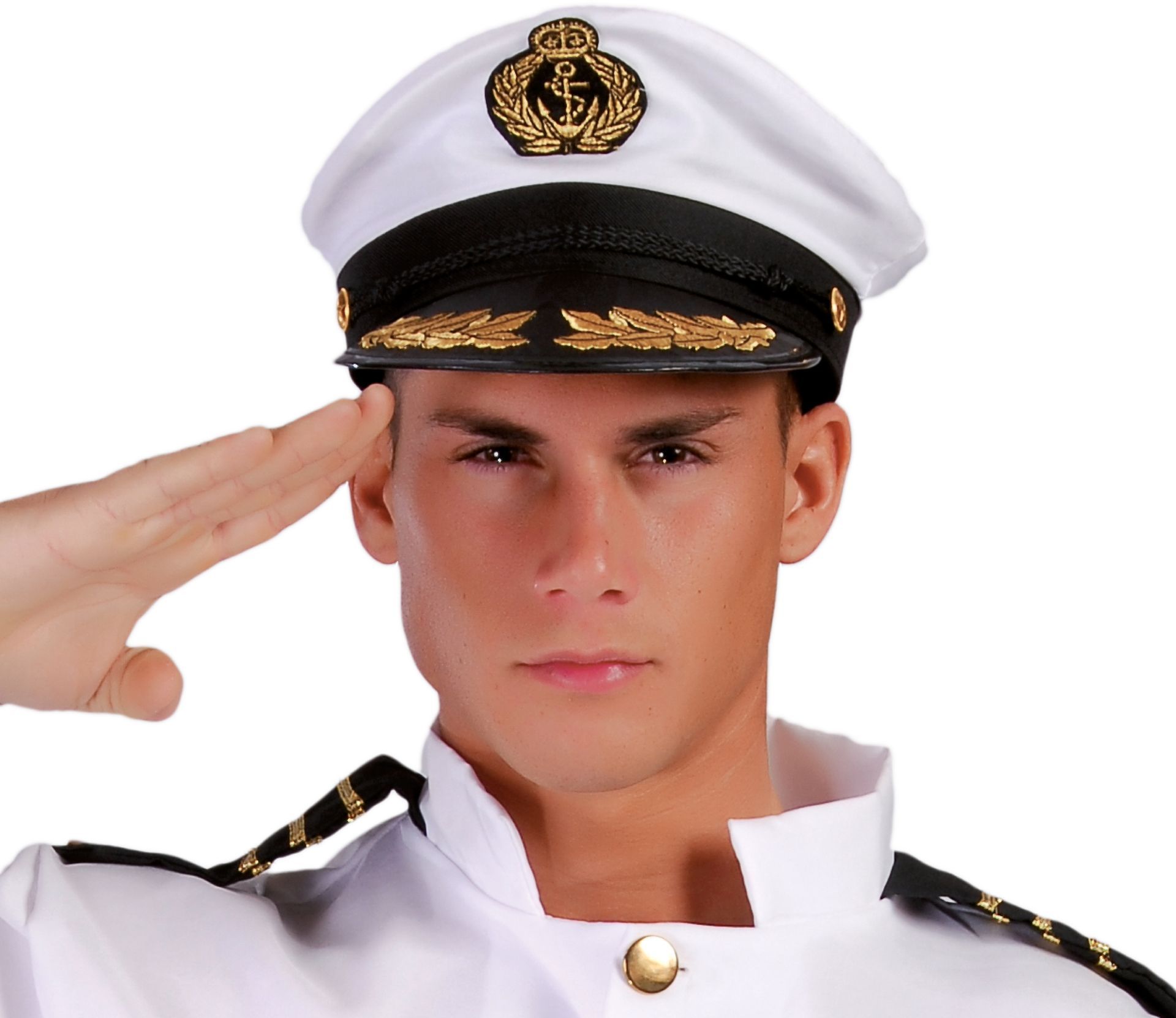 Marine kapiteinspet wit