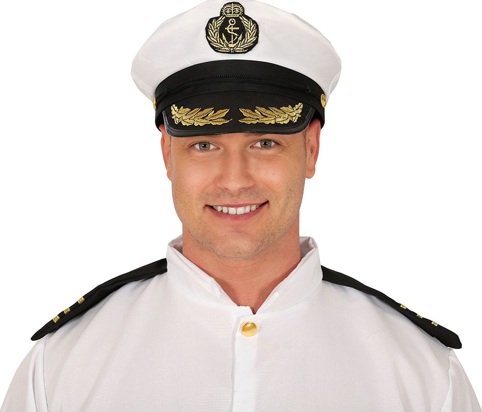 Marine Kapiteinspet Wit