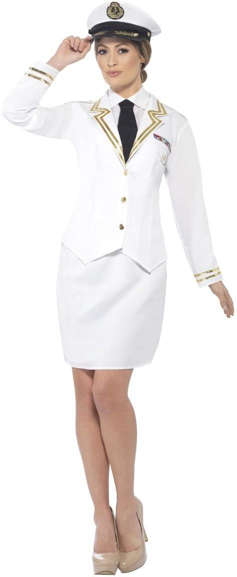 Marine vrouwen outfit wit