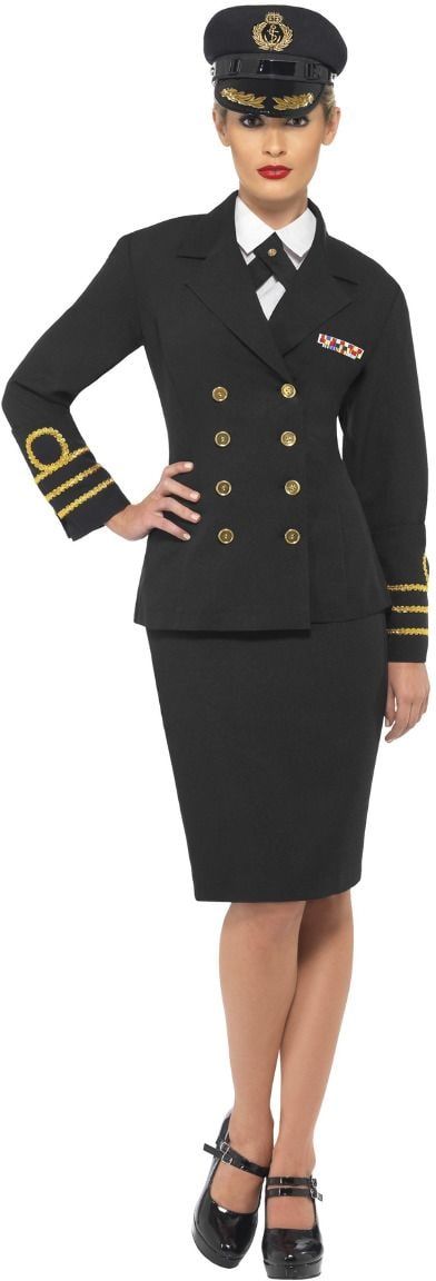 Marine vrouwen outfit zwart