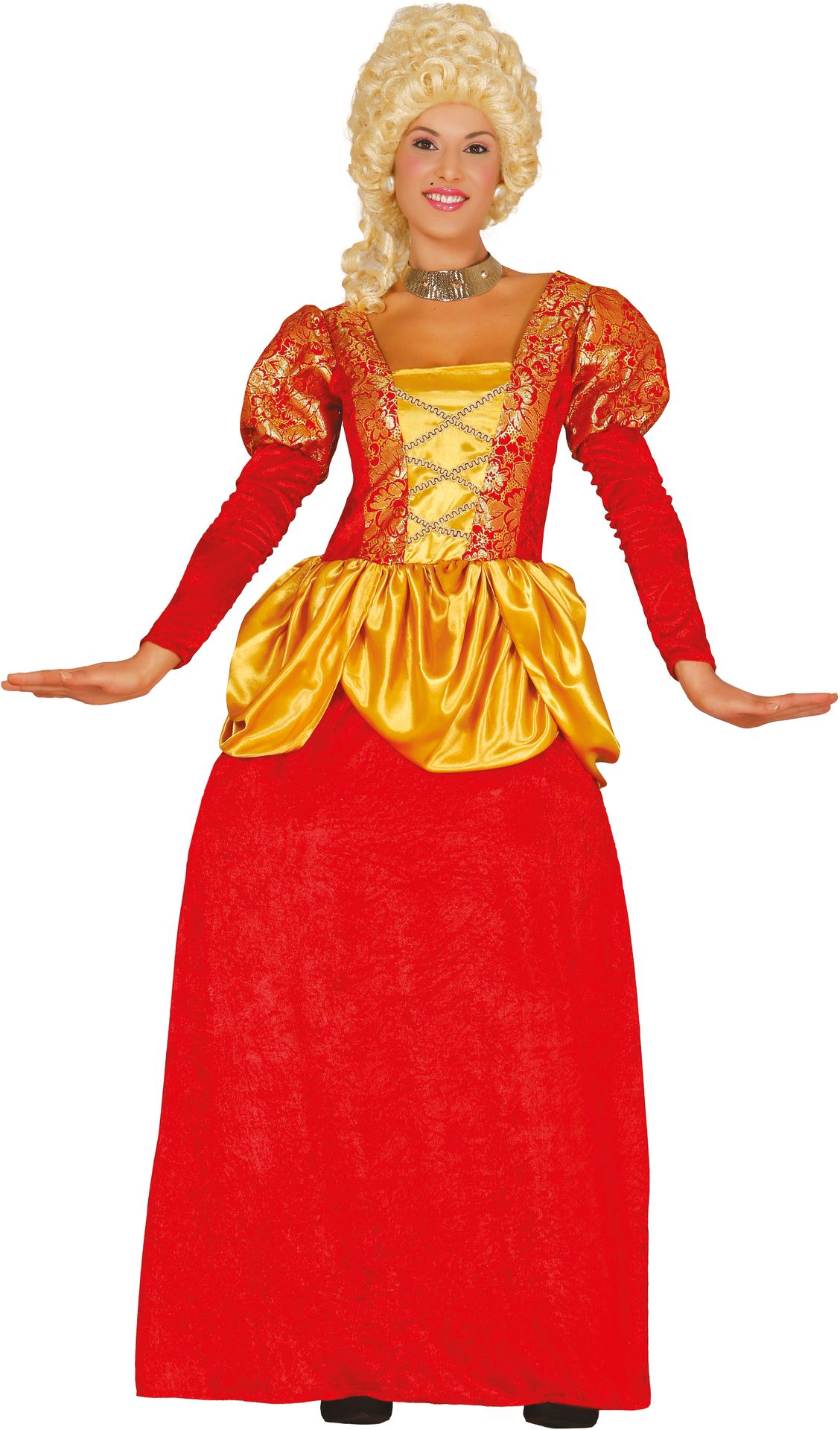 Markiezin jurk rood