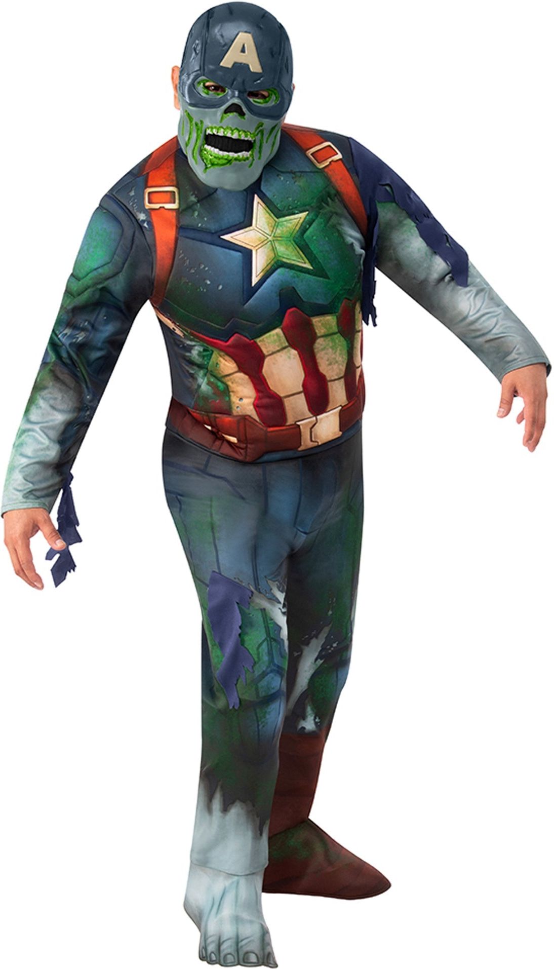 Marvel Zombie Captain America Pak Heren Halloween