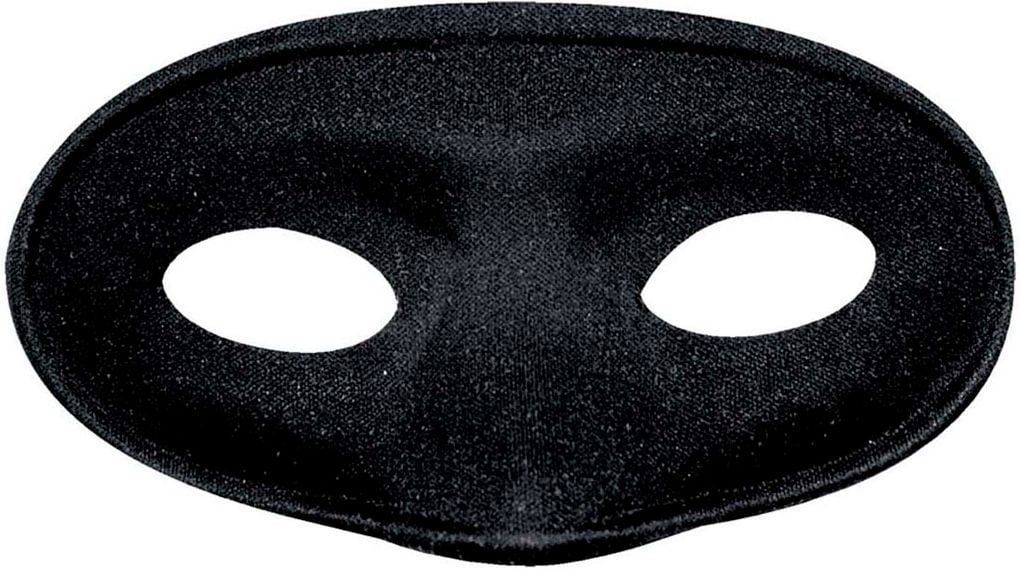 Maskerade oogmasker zwart