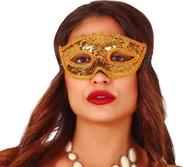 Masquerade oogmasker goud