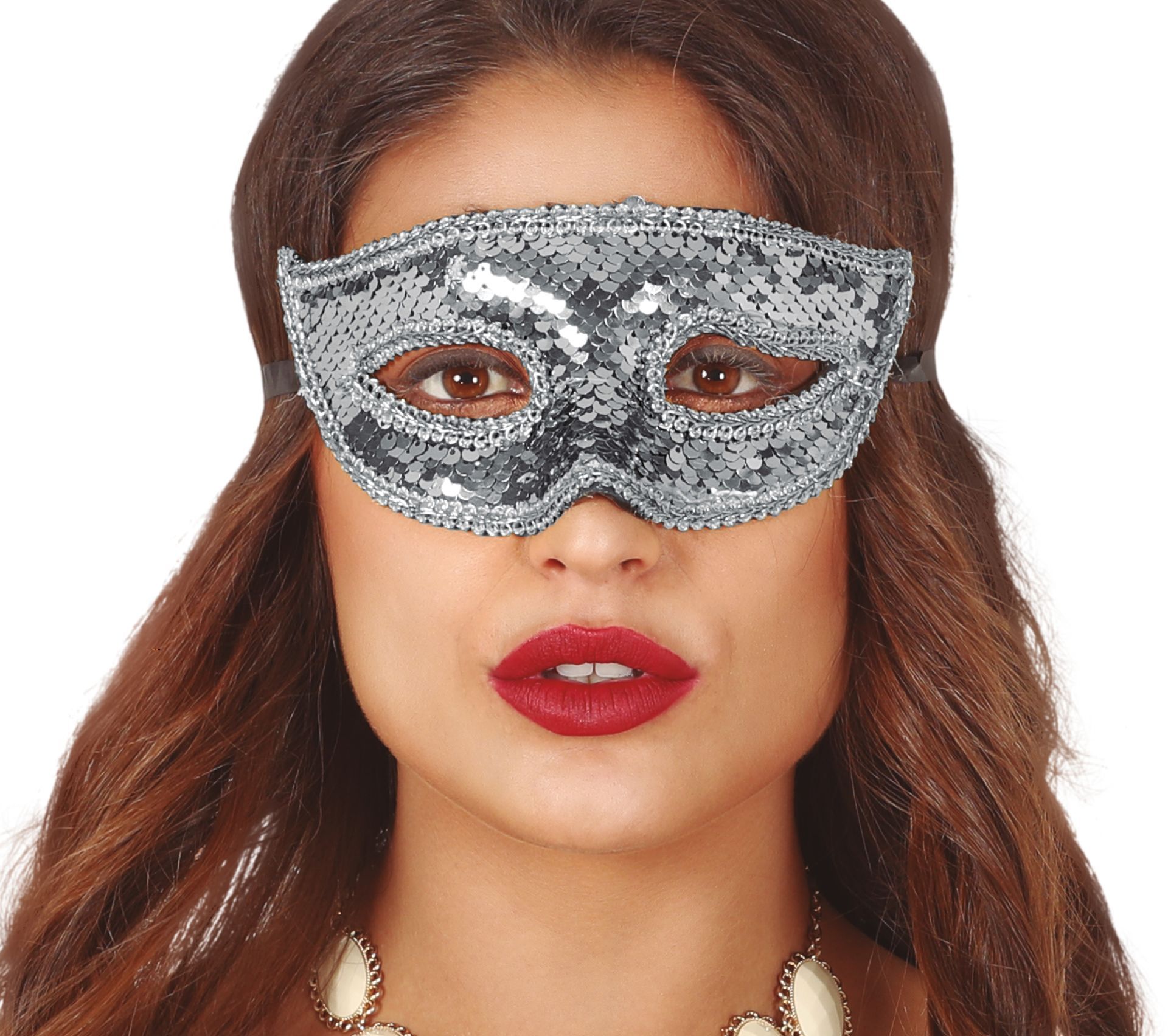 Masquerade oogmasker zilver