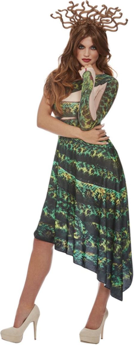 Medusa Kostuum Dames Groen