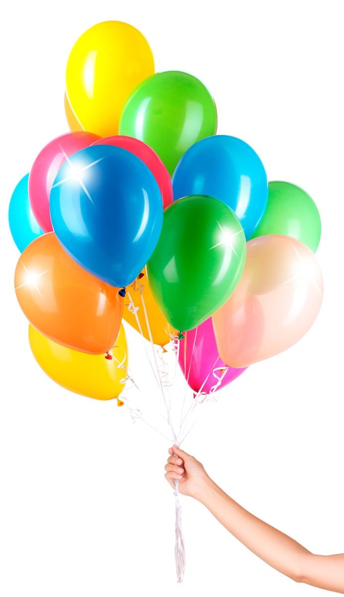 Meerkleurige metallic ballonnen met lint 30 stuks 23cm