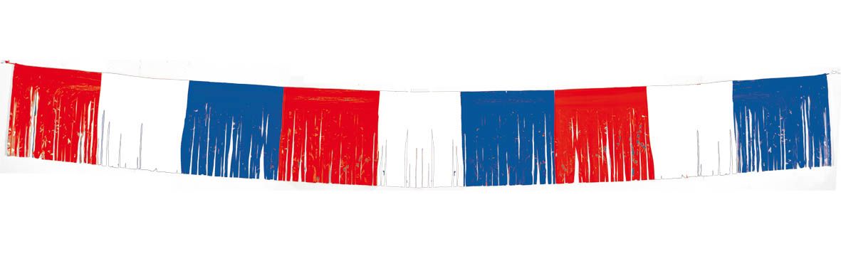 Mega Rood wit blauw franjeslinger