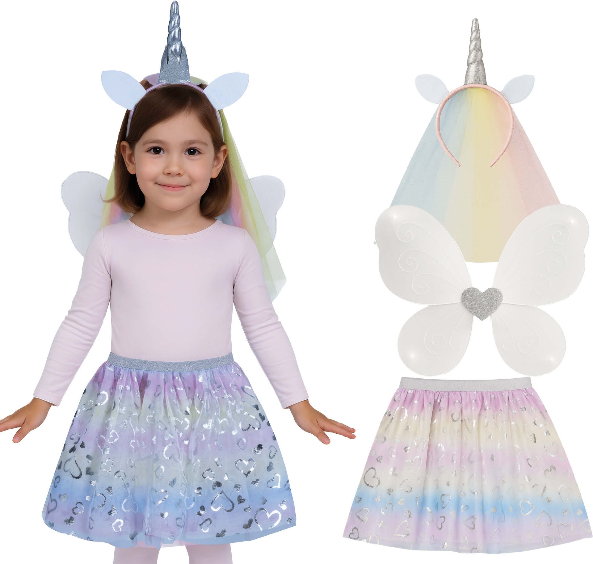Meisjes Eenhoorn Outfit Kind 3-Delig