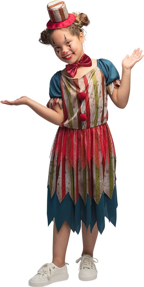 Meisjes Halloween Jurk Multikleur Grappige Clownette