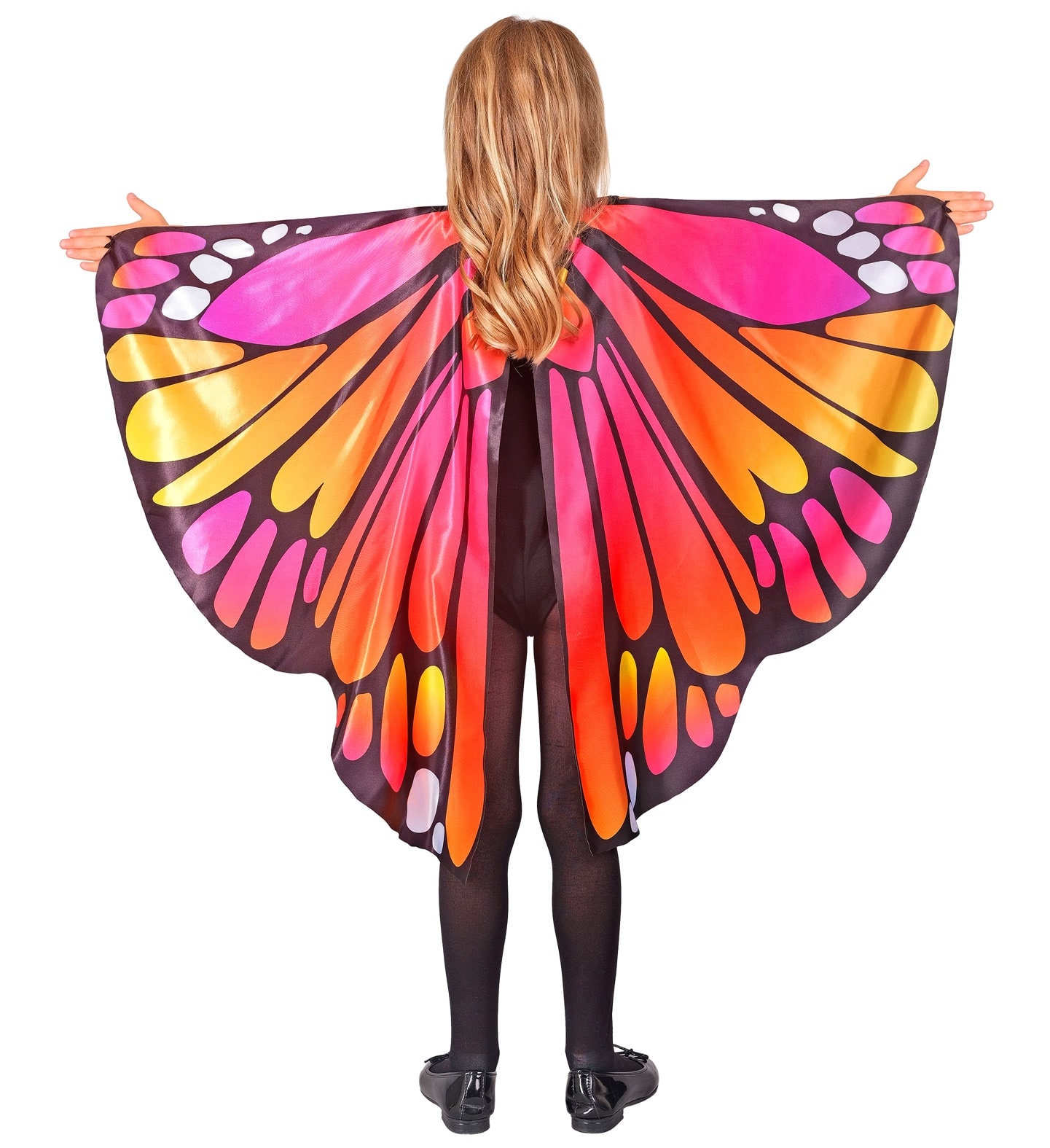 Meisjes Roze Vlinder Kostuumset met Vleugels en Oogmasker 100x70 Cm