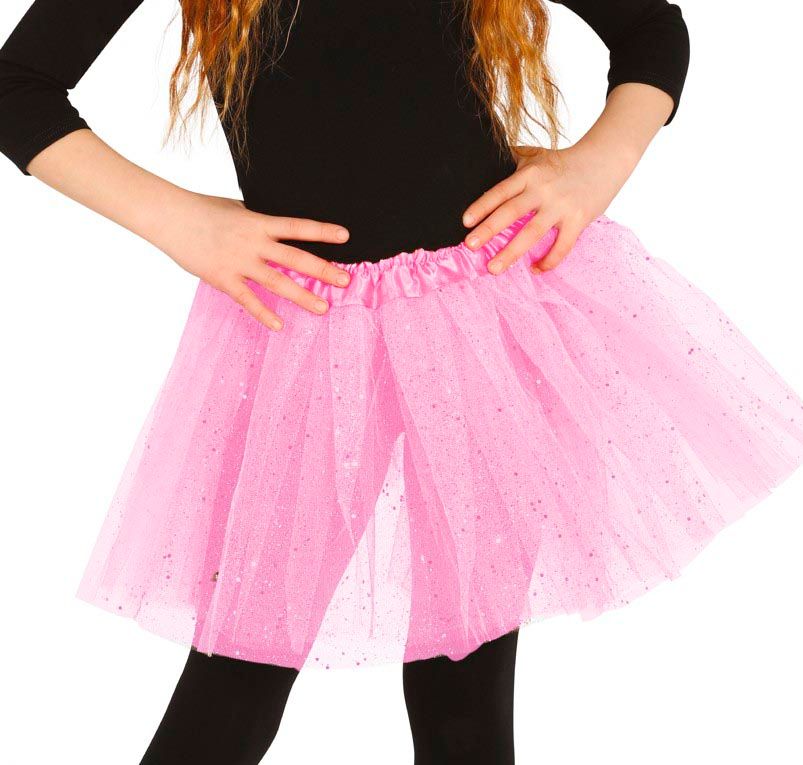 Meisjes tutu glitters roze