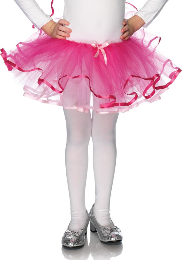 Meisjes tutu met lint roze