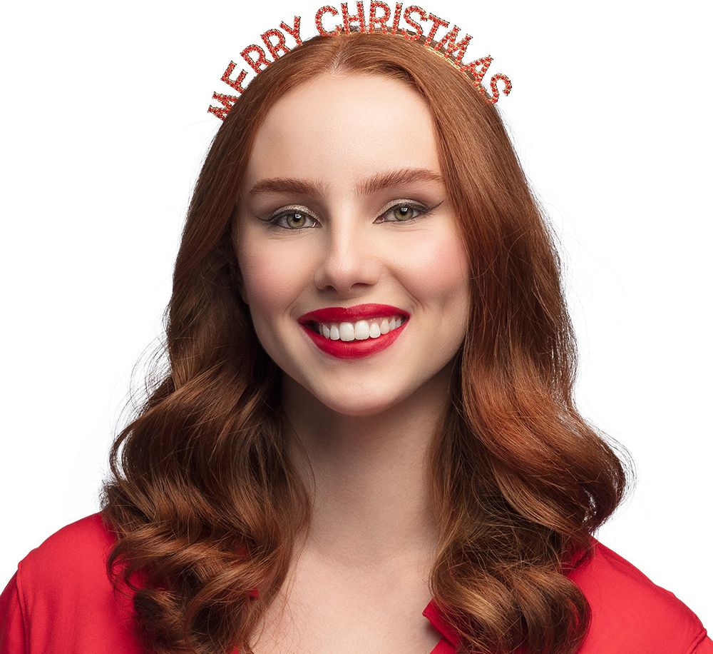 Merry Christmas Tiara Rood